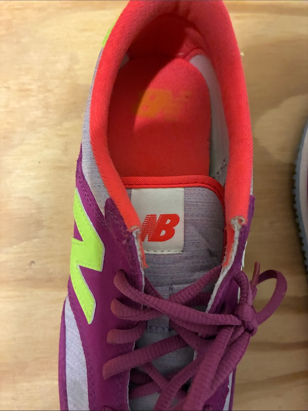 New Balance Women's Purple & Neon Yellow Retro Runner Sneakers - Picture 7 of 8